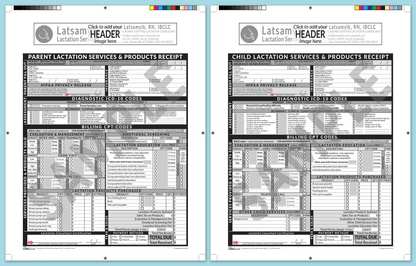 LactForms Superbills Package V8.0 ProPrintable HeaderBox Grey-Redacted sample-Before editing header