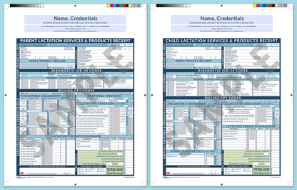 LactForms Superbills Package V8.0 ProPrintable HeaderCenter Blue-Redacted sample-Before editing header