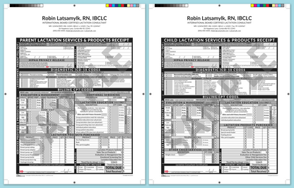 LactForms Superbills Package V8.0 ProPrintable HeaderCenter Grey-Redacted sample-After editing header