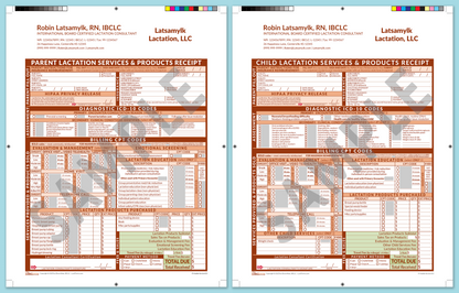 LactForms Superbills Package V8.0 ProPrintable HeaderCompany Orange-Redacted sample-After editing header