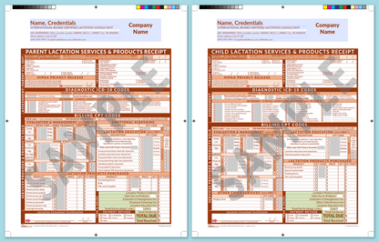 LactForms Superbills Package V8.0 ProPrintable HeaderCompany Orange-Redacted sample-Before editing header