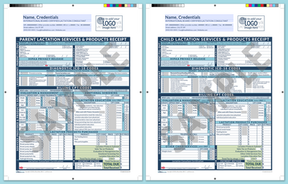 LactForms Superbills Package V8.0 ProPrintable HeaderLogo Blue-Redacted sample-Before editing header