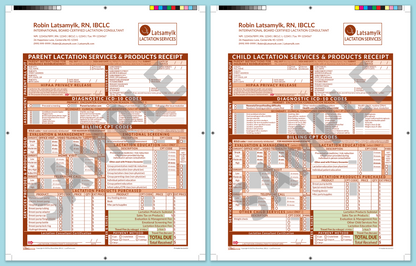 LactForms Superbills Package V8.0 ProPrintable HeaderLogo Orange-Redacted sample-After editing header