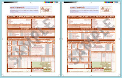 LactForms Superbills Package V8.0 ProPrintable HeaderLogo Orange-Redacted sample-Before editing header