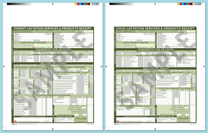 LactForms Superbills Package V8.0 ProPrintable HeaderNone Green-Redacted sample