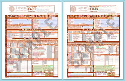 LactForms Superbills Package V8.0 SmartFillable HeaderBox Orange-Redacted sample-After editing header