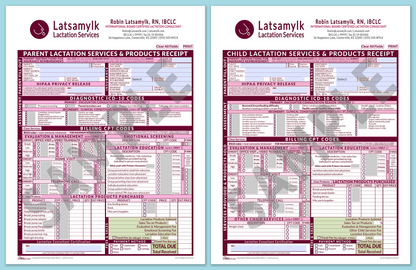 LactForms Superbills Package V8.0 SmartFillable HeaderBox Pink-Redacted sample-After editing header