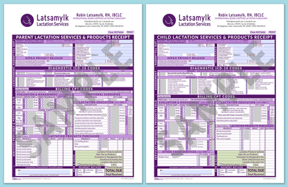 LactForms Superbills Package V8.0 SmartFillable HeaderBox Purple-Redacted sample-After editing header