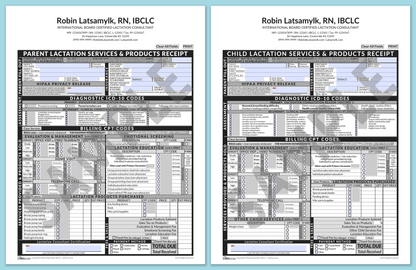 LactForms Superbills Package V8.0 SmartFillable HeaderCenter Grey-Redacted sample-After editing header