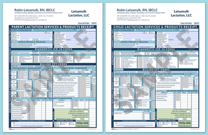 LactForms Superbills Package V8.0 SmartFillable HeaderCompany Blue-Redacted sample-After editing header