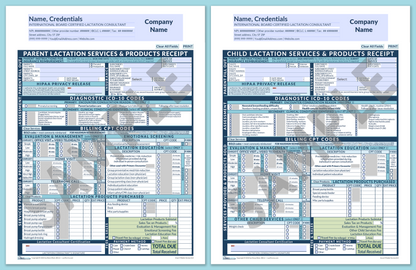 LactForms Superbills Package V8.0 SmartFillable HeaderCompany Blue-Redacted sample-Before editing header