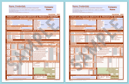 LactForms Superbills Package V8.0 SmartFillable HeaderCompany Orange-Redacted sample-Before editing header