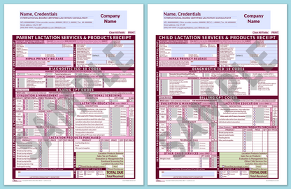 LactForms Superbills Package V8.0 SmartFillable HeaderCompany Pink-Redacted sample-Before editing header