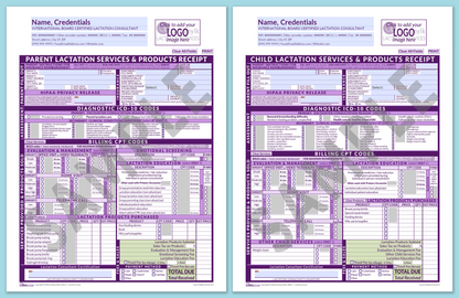 LactForms Superbills Package V8.0 SmartFillable HeaderLogo Purple-Redacted sample-Before editing header