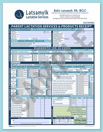 LactForms Parent Superbill V8.0 MobileFillable HeaderBox Blue-Redacted sample-After editing header