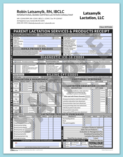 LactForms Parent Superbill V8.0 MobileFillable HeaderCompany Grey-Redacted sample-After editing header