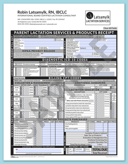 LactForms Parent Superbill V8.0 MobileFillable HeaderLogo Grey-Redacted sample-After editing header