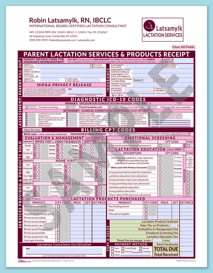 LactForms Parent Superbill V8.0 MobileFillable HeaderLogo Pink-Redacted sample-After editing header