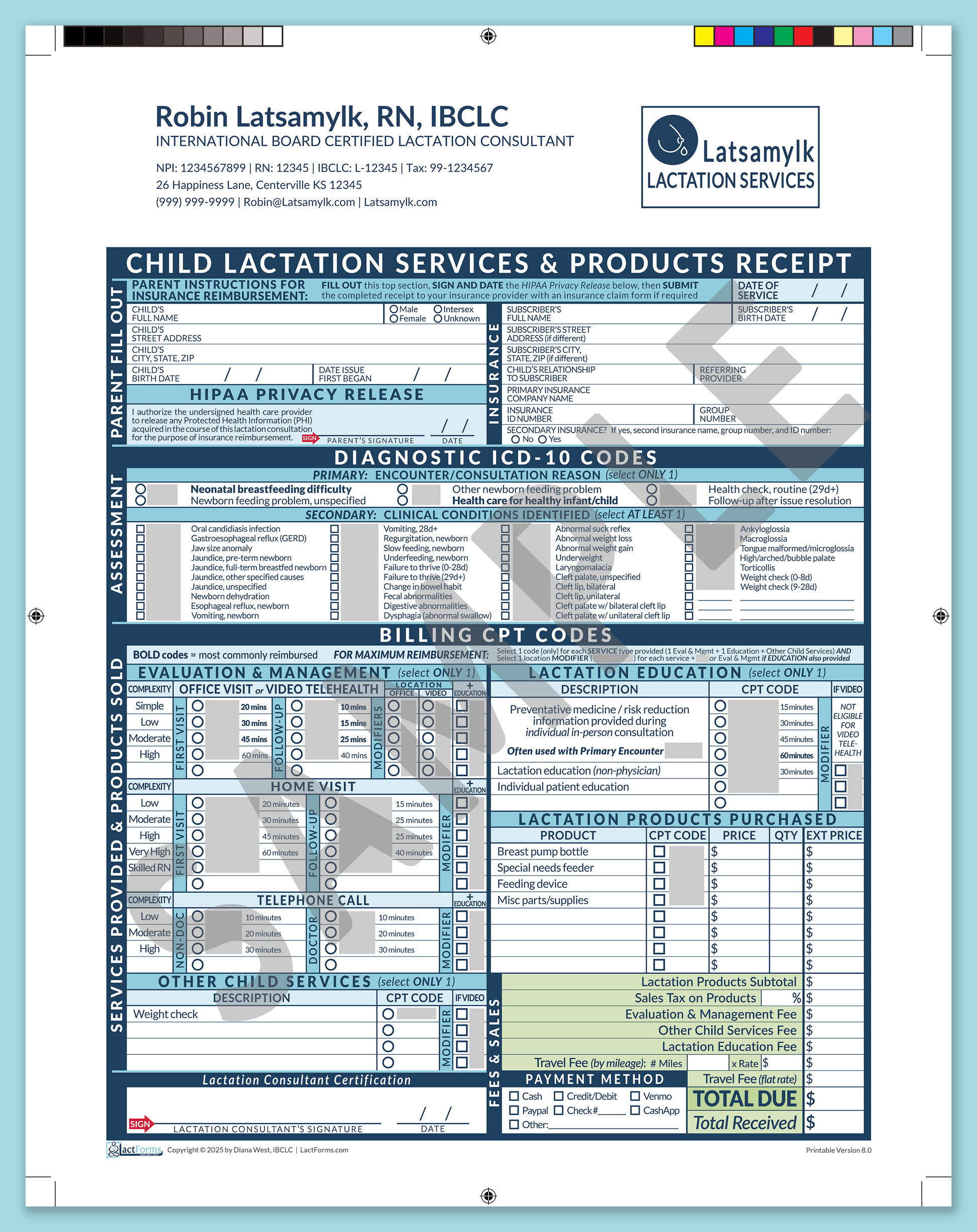Child Superbill—ProPrintable, HeaderLogo after editing, Blue, V8.0