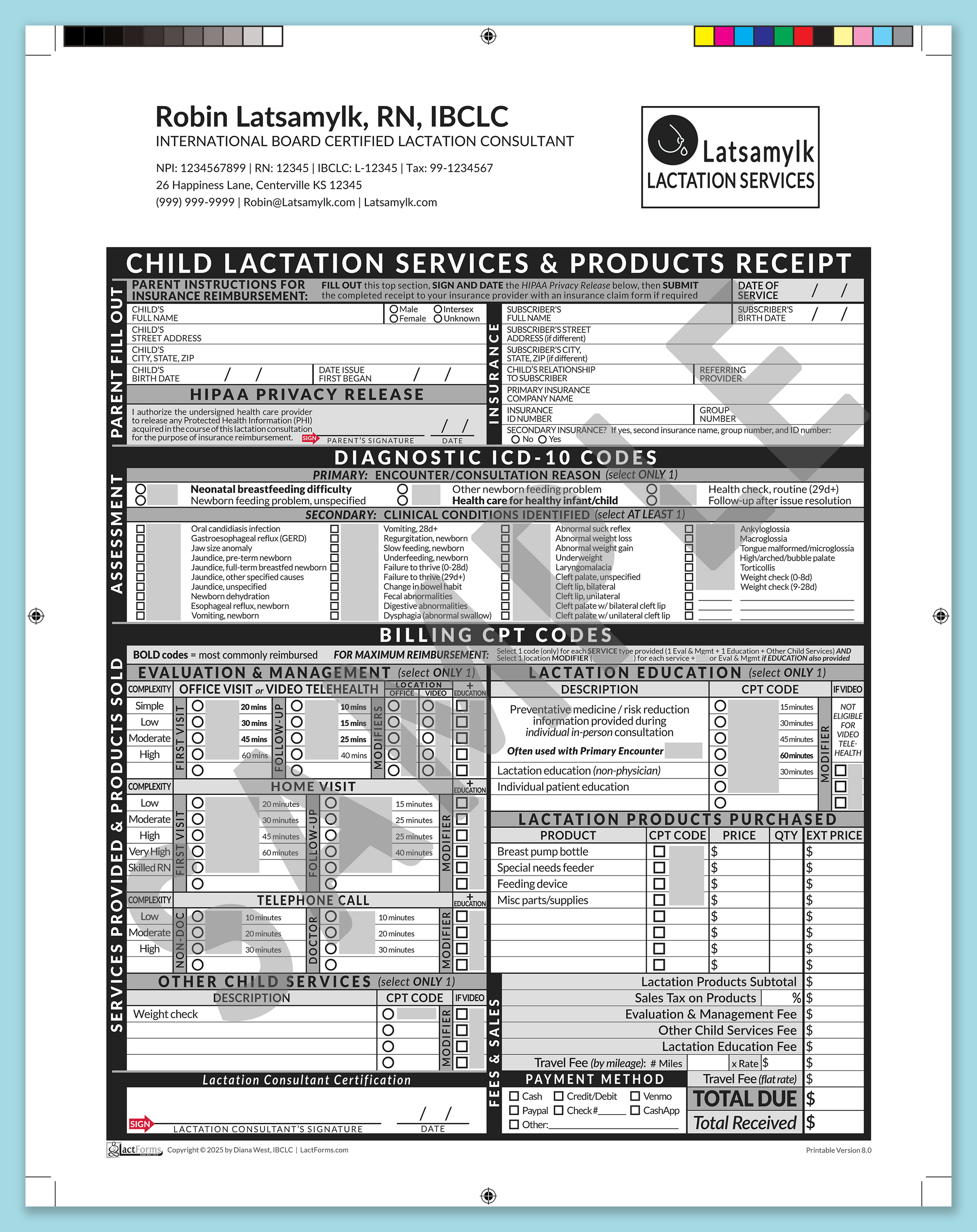Child Superbill—ProPrintable, HeaderLogo after editing, Grey, V8.0