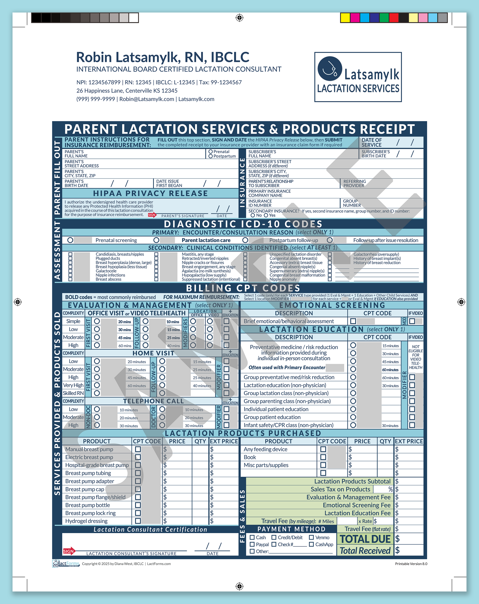 Parent Superbill—ProPrintable, HeaderLogo after editing, Blue, V8.0